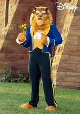 Disfraz de Bestia Disney para Hombre La Bella y la Bestia TALLA LT. Faltan fundas para zapatos