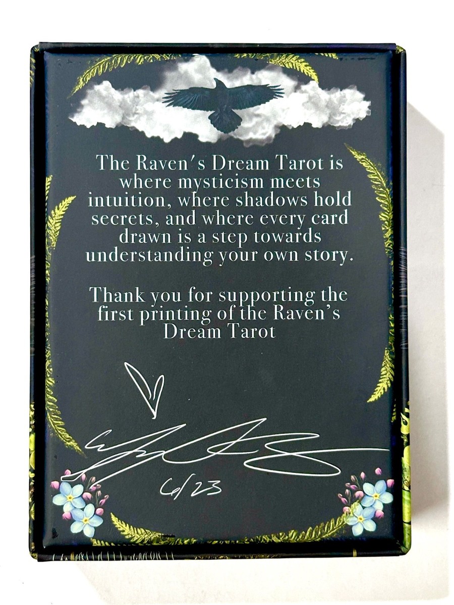 THE RAVEN'S DREAM TAROT - Card Deck with Guide Book - MJ Cullinane