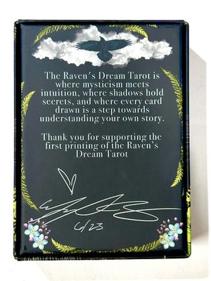 THE RAVEN'S DREAM TAROT - Card Deck with Guide Book - MJ Cullinane