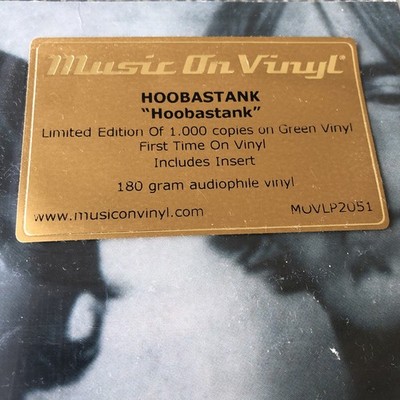 Hoobastank LP Vinyl Limited Edition Green MOV Music Evanescence Keane