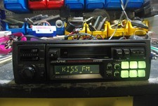 Oldtimer old school ALPINE 7510R autoradio mit autoreverse kassettenspieler