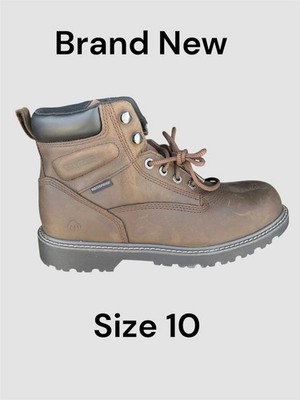 Wolverine Floorhand WP Work Boots Brown Size 10 Medium W10633
