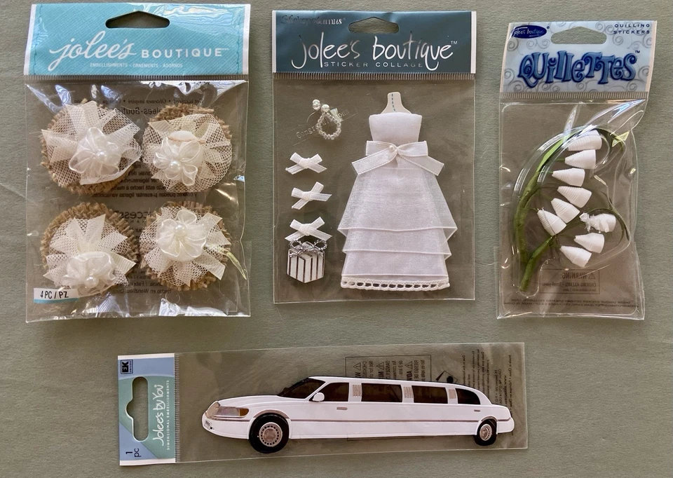 ¡Gran lote de pegatinas y estampillas de boda! Jolee’s Boutique, K & Co,, etc. Foto 3 de 4