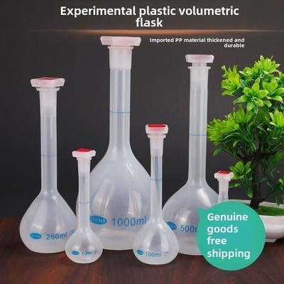 Lab Plasticware: Volumetric Flask 25ml-1000ml with Stopper, Supply