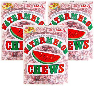 SweetGourmet Albert's Fruit Chews (Watermelon, 720CT ) - 4.5Lb FREE SHIPPING!