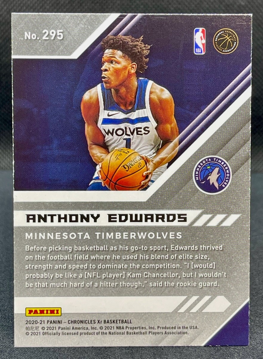 2020-21 Panini Chronicles XR Anthony Edwards Green Rookie