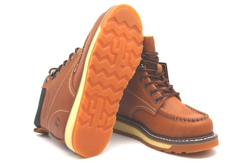 CACTUS FOOTWEAR OIL RESISTANT WORK BOOT 627M BROWN MAXIUM COMFORT MEN'S - Picture 8 of 9