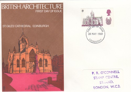 Cathedrals St Giles GB Trident FDC Edinburgh 1969 CLEARANCE (134888)