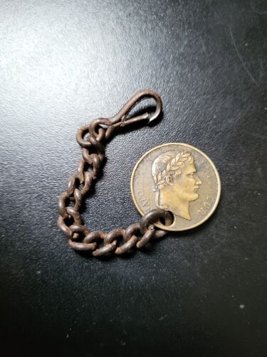 B8213 : Médaille Napoléon 1er Avec Chaînette  1869 - Photo 1/4
