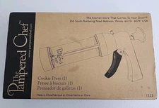 The Pampered Chef Cookie Press #1525 Original Box - 16 Discs (A5) NIB