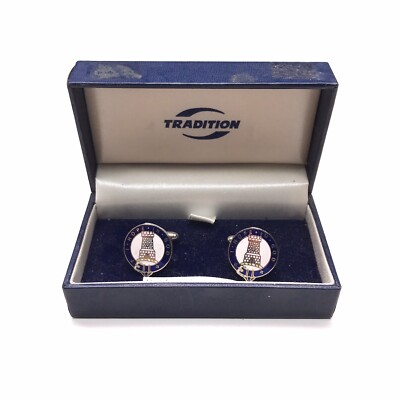 Vintage Scottish Clan Cufflinks I Hope In God New Old Stock