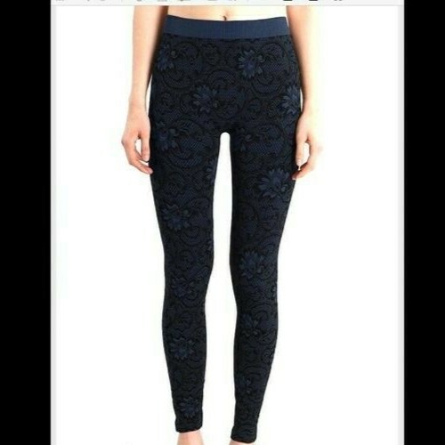 NEW Blue Floral Zaccardi Designed Leggings by Nikibiki - Picture 2 of 2