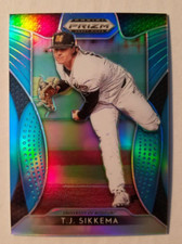 T.J. Sikkema RC 2019 Panini Prizm Draft Blue Refractor 03/30 Royals #67 A2