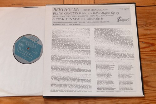 ALFRED BRENDEL Beethoven Piano Concerto No. 2 LP turnabout TV-S 34500 - Picture 5 of 5