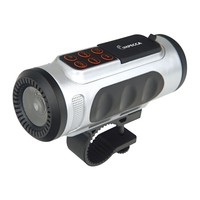 Impecca Bluetooth Bicycle Speaker With Headlight Silver Impecca Bluetooth Bicycle Speaker With Headlight Silver