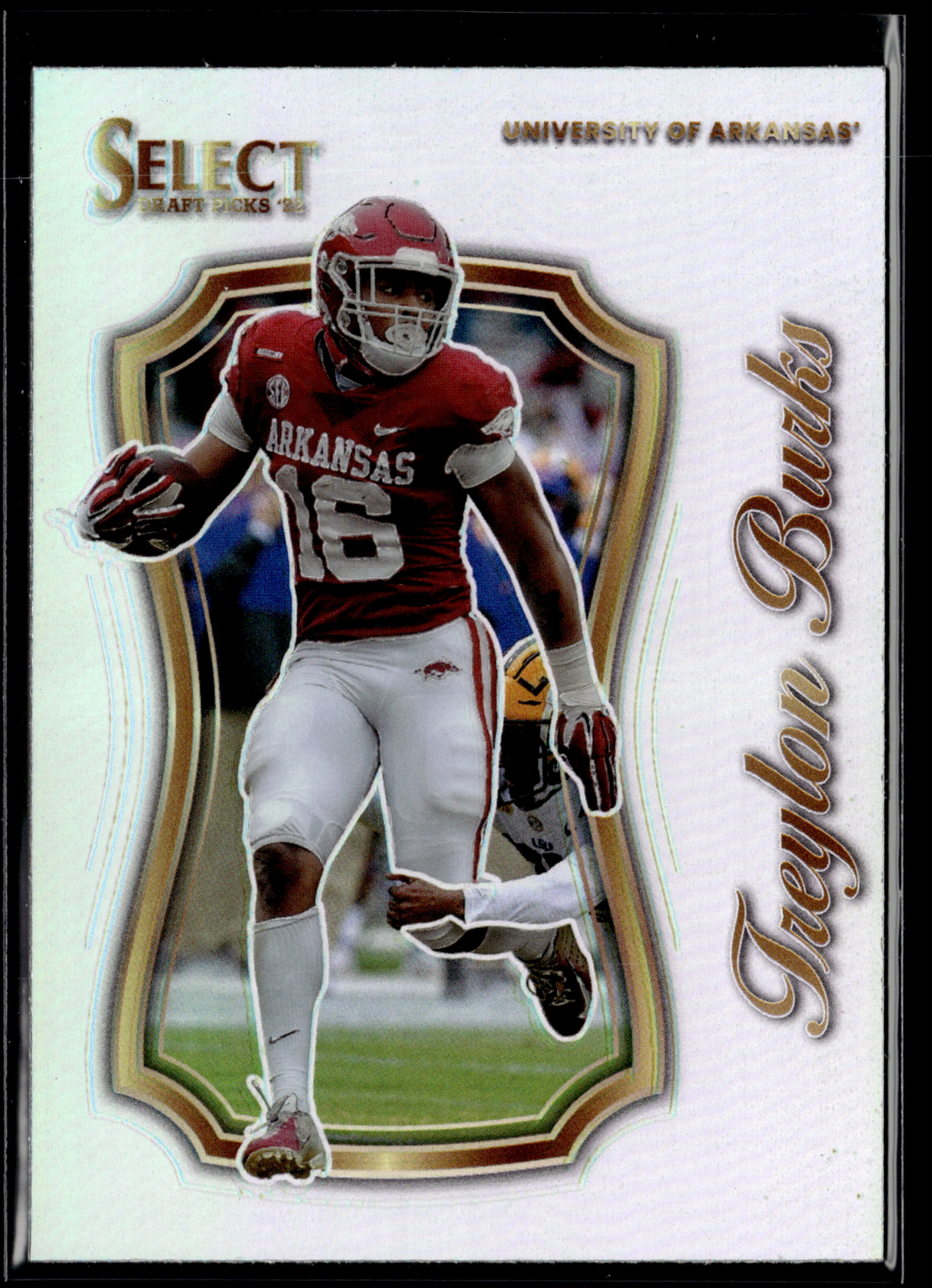 2022  Panini Select Draft Treylon Burks Certified Rookies Silver Prizm