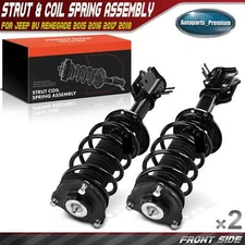 2x Front Suspension Strut & Coil Spring Assy for Jeep BU Renegade 2015-2018 FWD