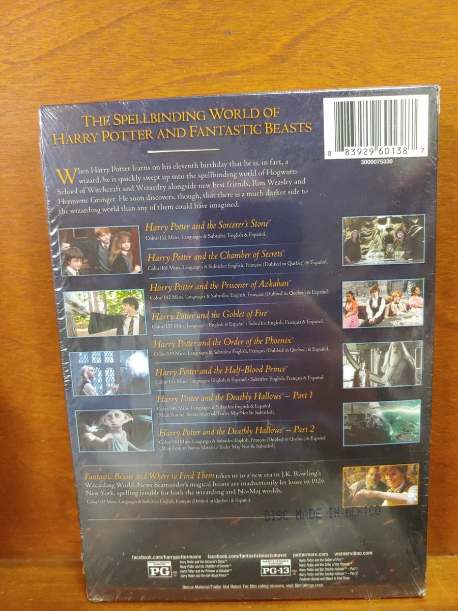 Harry Potter Wizarding World 9-Film Movie Collection Fantastic