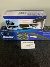 12V PORTABLE TRAVEL HEATED HAIR STRAIGHTERS & HAIRDRYER CARAVAN/CAMPING/FESTIVAL