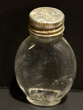 Vintage Bayer Aspirin Glass Bottle with Original Metal Lid