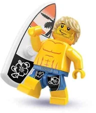 Lego Series 2 Collectible Minifigures 8684 New in Ziploc Surfer