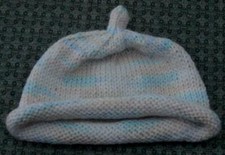 Nice Hand Knit Infant Hat, Multi-Colored Pastels, WONDERFULLY CUTE LITTLE HAT