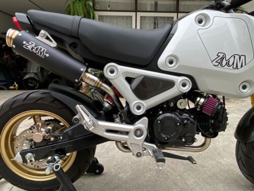ZoOM Exhaust Honda MSX GROM 125 2022-2024 Full System High Mount Black 2SLZ JC92 - Picture 2 of 9