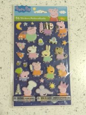 American Greetings 2003 Peppa Pig Puffy Stickers 54 Stickers NEW Scrapbooking