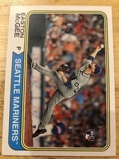 Easton McGee RC 2023 Topps Heritage Rookie #178 Seattle Mariners 