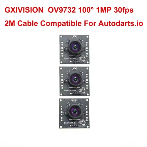 GXIVISION OV9732 Kameramodul, 2 m Kabel, 3 Stück für Autodarts.io