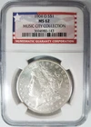 1904 O Morgan Silver Dollar NGC MS 62 Music City Collection Tennessee Pedigree