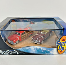 Hot Wheels Surf's Up '49 Ford Woody & '46 Ford Ragtop Diecast Set 2003