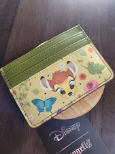 LOUNGEFLY Disney Bambi Floral Retrato Tarjetero Cartera Nuevo NUEVO