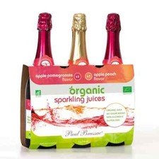 Paul Brassac Organic Sparkling Fruit Juice 3 x 750ml