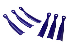 6 Pack Plastic Shoe Horns 9.75  Lightweight Ergonomic Travel Shoe Helper