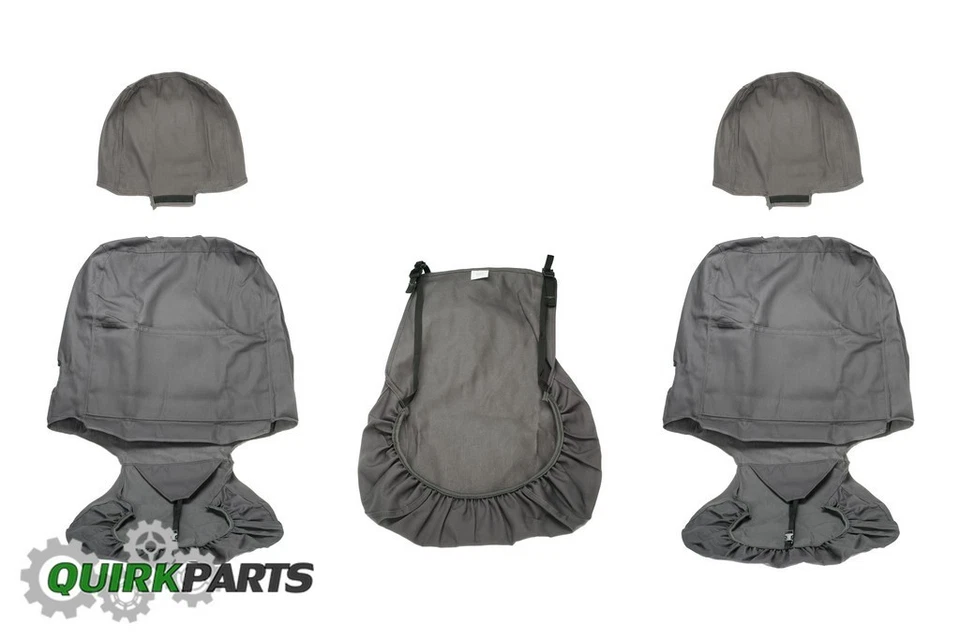 09-10 FUNDAS ASIENTO BANCO DODGE RAM 1500 40/20/40 GRIS CARBÓN MOPAR Foto 2 de 4