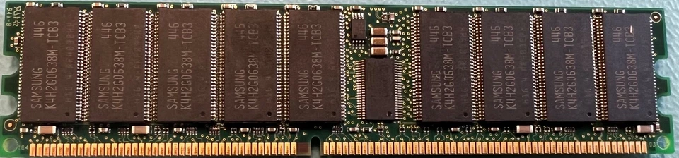 Samsung M312L5128MT0-CB3Q0 4GB DDR-333 PC2700 ECC Memory - Image 2 of 2