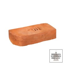 Single Bullnose Brick, Red Handmade Brick 2 1/4"