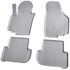 3D Gummi Fussmatten passend für SEAT Altea / Altea XL 5P 2004-2015 grau mit Rand