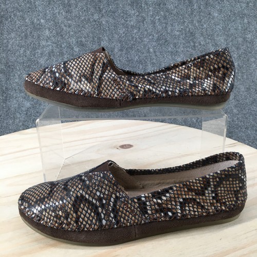 Scarpe Amanda Blu donna 7 mocassini casual slip on stampa animalier pelle marrone - Foto 2 di 15