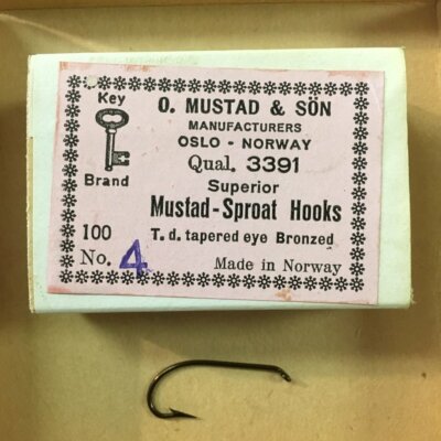 Mustad Classic - 3391 Sproat Hook - 100 Pack - Made in Norway
