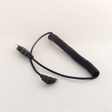 Spiral Coiled USB 2.0 A Male to Mini USB 5 Pin Male Left Angle Adapter Cable 5FT