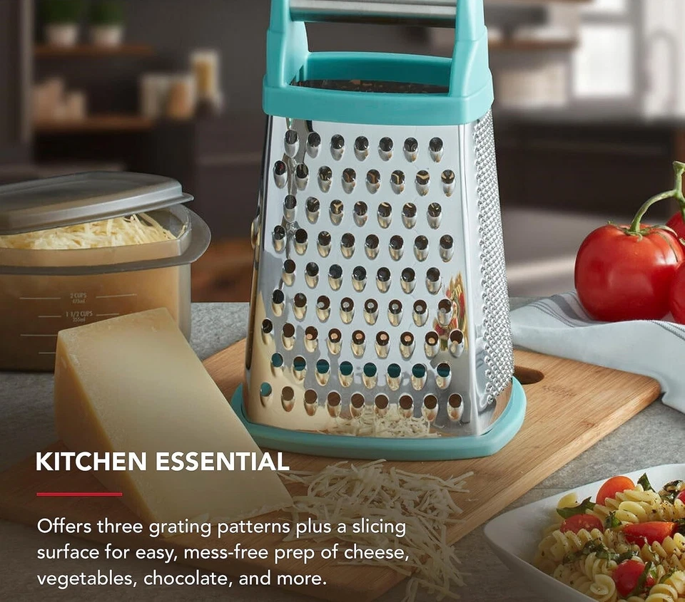 Rallador de Caja con Recipiente para Queso Parmesano Verduras Jengibre Coco NUEVO Foto 4 de 4