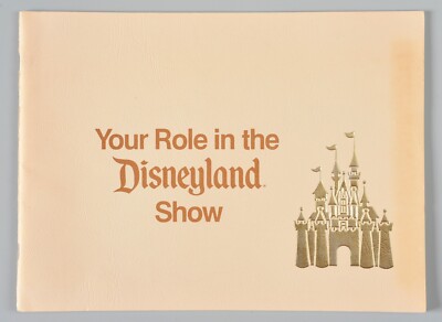 Rare Vintage Disneyland Handbook Your Role in Disneyland Cast Member