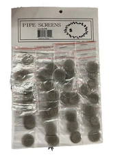 36 Packs Pipe Screens Stainless Steel Smoking Pipe Filters 4-6 Screens Per Pack