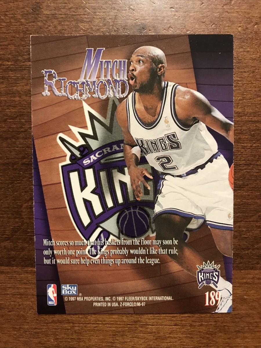 Mitch Richmond 1997-98 Skybox Z Force Zupermen #189 Sacramento 