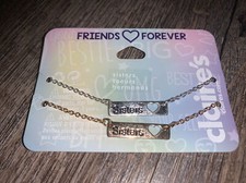 Claire  s sister bff best friend bracelets nwt mix metal adj jewelry set lot nwt