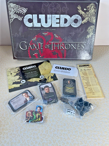 Cluedo Game Of Thrones Board Game Two Game Version Red Keep & Meereen Complete - Picture 2 of 7