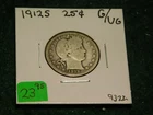 1912  S   Barber Quarter