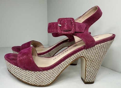 Sacha London Elmira Pink Leather Platform Heels Size 6.5 Platform 1.5”, Heel 4” - Picture 5 of 11